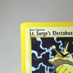 Lt. Surge's Electabuzz Gym Heroes 6/132 Holo Ultra Rare Pokemon TCG Card LP - Image 2