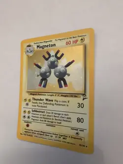 Pokemon TCG Magneton Base Set 2 Holo Unlimited Rare Card 9/130 - Image 2