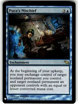 Puca's Mischief Shadowmoor Foil The last Repring MTG NM - Image 1
