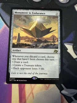Magic The Gathering MTG Monument to Endurance Aetherdrift 237 Regular - Image 1