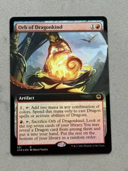 Orb of Dragonkind 381 FOIL Extended Art MTG Adventures Forgotten Realms AFR - NM - Image 4