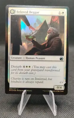 Beloved Beggar/Generous Soul 3/277 Foil Midnight Hunt MTG Magic The Gathering - Image 1