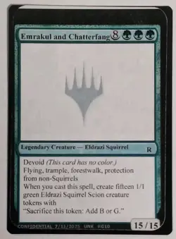 2025 Gencon Gavin Verhey Unknown Event Emrakul And Chatterfang Magic Card MTG - Image 1