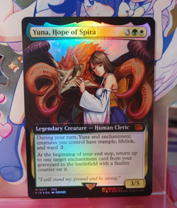 Yuna, Hope of Spira - Extended Art Foil - Final Fantasy MTG - Near Mint - Image 1