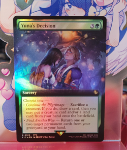 Yuna's Decision - Extended Art Foil - Final Fantasy MTG - Near Mint - Image 1
