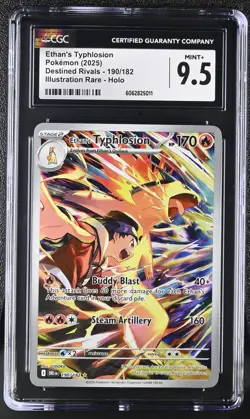 2025 Pokemon Destined Rivals Ethan's Typhlosion #190 (CGC 9.5) - Image 1
