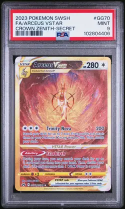 Arceus Vstar #GG70 2023 Pokemon Sword And Shield Crown Zenith PSA 9 - Image 1