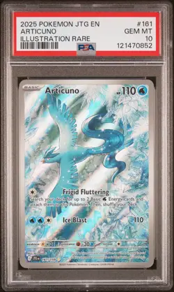 Articuno #161 2025 Pokemon Jtg En-Journey Together PSA 10 Illustration Rare g - Image 1