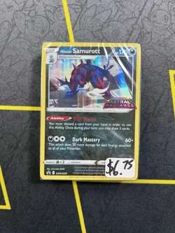 Pokemon TCG Prerelease Hisuian Samurott SWSH207 Astral Radiance Stamped Deck - Image 1