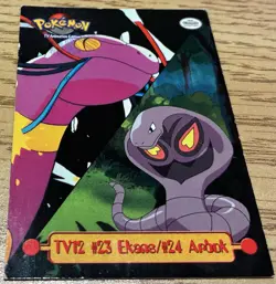 Pokemon TCG Vintage 1999 Topps TV Animation Arbok & Ekans #TV12 - Image 1