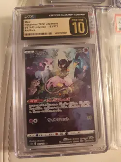 CGC Pristine 10 Mew 183/172 AR Art Rare VSTAR Universe s12a Pokemon Card - Image 1