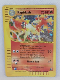 Rapidash 026/165 Expedition Base Set Holo Rare Pokemon TCG Nintendo MP - Image 1