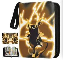 Raichu binder for Pokemon Cards with Sleeves, 4-Pocket 400 Pockets - Image 1