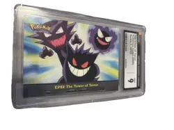 2000 Pokemon Topps TV Animation Series 2 The Tower of Terror #EP22 Foil CGC 8.5 - Image 1