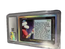 2000 Pokemon Topps TV Animation Series 2 The Tower of Terror #EP22 Foil CGC 8.5 - Image 2