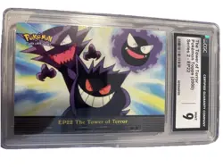 2000 Pokemon Topps TV Animation Series 2 The Tower of Terror #EP22 Foil CGC 8.5 - Image 5