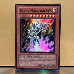 YuGiOh • Silent Magician LV8 • NTR-EN002 • Holo Super Rare Promo • NM - Image 1