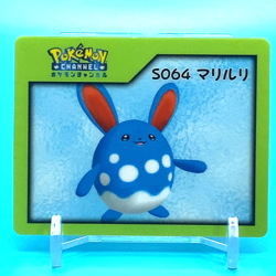 Pokemon Nice Card No.S064 Azumarill Nintendo Pokemon Channel Japan Anime F/S b - Image 1