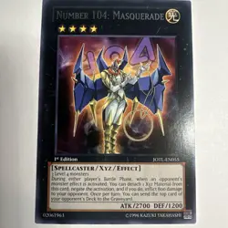 YUGIOH JOTL-EN055 NUMBER 104: MASQUERADE RARE NEAR MINT 1st Ed - Image 1
