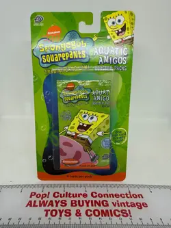 2003 Upper Deck Spongebob Trading Card Game Aquatic Amigos Booster Pack 1st Edit - Image 1