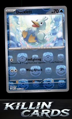 Ducklett (Master Ball Pattern) 025/086 Pokemon Common SV: White Flare Card NM - Image 1