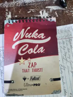 Ultra Pro Fallout Nuka Cola Alcove Flip Card Deck Box & Note Pad Magic MTG - Image 3