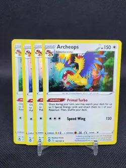 4x Archeops 147/195 Playset Holo Silver Tempest NM Pokemon Card - Image 1
