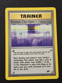 Fuschia City Gym 114/132 Gym Challenge Set Pokemon Trainers Card WOTC - Image 2