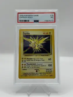 1999 Pokemon Card Game - Zapdos Holo (PSA NM 7) - Image 1