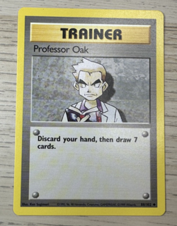 Professor Oak - Trainer - Base Set - 88/102 - Pokemon Card Game TCG - NM - Image 1