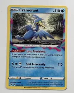 Pokemon TCG Cramorant 50/196 Non Holo Rare Lost Origins NM Card SEE PICS - Image 1