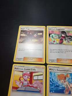 Pokemon Card TCG Hidden Fates Set Trainer Misty's Determination Sabrina Giovanni - Image 2
