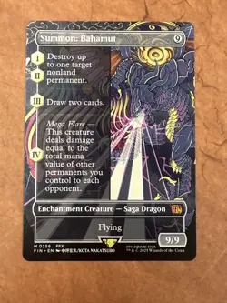 Summoning Bahamut Borderless English Non-Foil Trading Card - Image 1