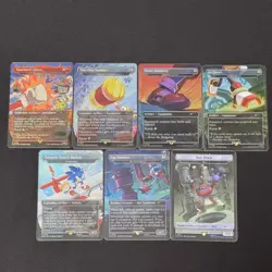 Magic The Gathering Sonic Turbo Gear Foil Set 7 Pieces Collectible Card Game - Image 1