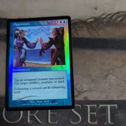 Magic The Gathering Conflict Opposition 7th Foil Card Used - Image 1