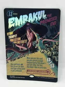 MTG The Promised End Emrakul Poster Expansion Foil Card Front Rare Used - Image 1