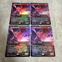 MTG English Foil Phoenix of Solitary Light Set 4 Card Magic Card Game - Image 1