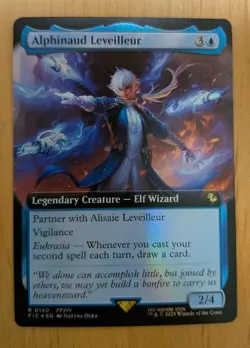 Alfino Leveyur Foil Extended Art MTG English Collectible Card - Image 1
