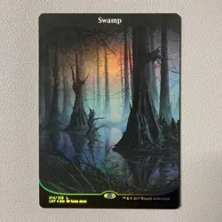 MTG USST Unstable Foil Swamp English Card Rare Trading Card - Image 1