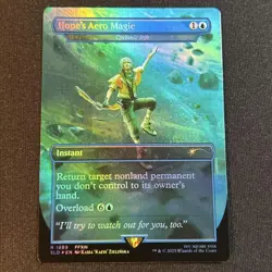 MTG Foil Hope's Aero Magic Cyclonic Rift Secret Lair Used Good Condition - Image 1