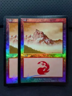 Mercadian Masks Foil Mountain Magic the Gathering MTG Land 20 Sheets Used - Image 1