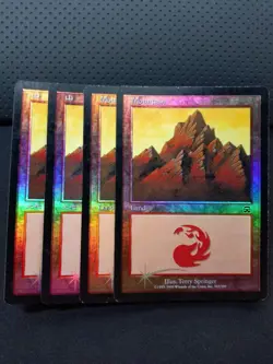 Mercadian Masks Foil Mountain Magic the Gathering MTG Land 20 Sheets Used - Image 2