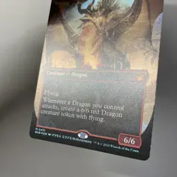 MTG Ravnica Allegiances Utvaras Hellkite Foil Borderless NM English - Image 3