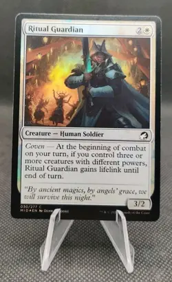 Ritual Guardian 030/277 Foil Midnight Hunt MTG Magic the Gathering Card - Image 1