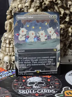 ☠☠ Magic MTG Final Fantasy Moogles' Valor (Borderless) 0326 Rare - Image 1