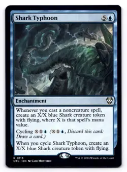 Shark Typhoon NM Commander: Outlaws of Thunder Junction 113 MTG Regular - Image 1