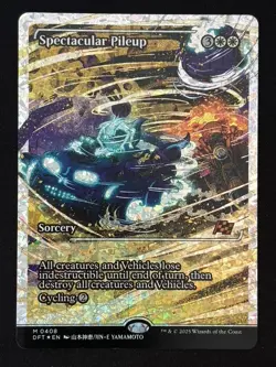 1x MTG Spectacular Pileup (Showcase) (Fracture Foil) - Aetherdrift (DFT) #408 - Image 1