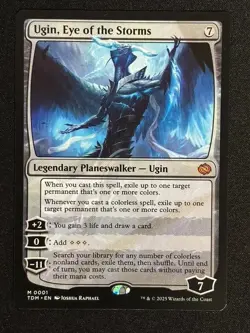 1x MTG Ugin, Eye of the Storms - Tarkir: Dragonstorm (TDM) #1 - Magic - Image 3