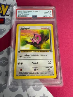 1999 1st Edition Pokemon Jungle Jigglypuff 54/64 PSA 10 Gem Mint - Image 3