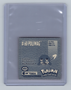 Pokemon 1999 Artbox Series 1 Stickers Poliwag 60 - Image 2